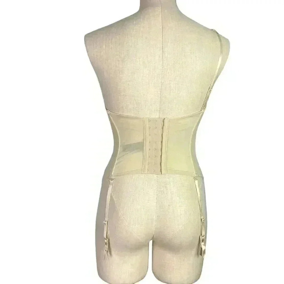 Le Mystere Bustier Bra Women 34B Ivory Seduction Bridal Long Line LY2355 NEW - Picture 4 of 9